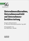 Cover: Unternehmens&uuml;bernahme, Unternehmensaufsicht und Unternehmensberichterstattung - Sch&auml;ffer-Poeschel