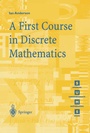 Cover: A First Course in Discrete Mathematics - Springer