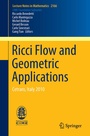 Cover: Ricci Flow and Geometric Applications - Springer