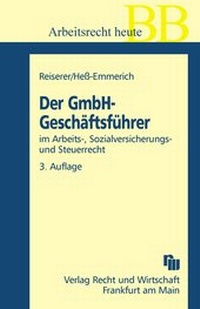 Abbildung von: Der GmbH-Geschäftsführer - Fachmedien Recht und Wirtschaft