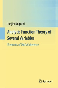 Enlarge image Cover: Analytic Function Theory of Several Variables - Springer