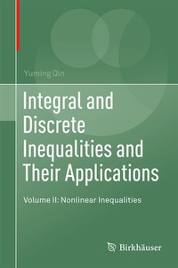 Abbildung von: Integral and Discrete Inequalities and Their Applications - Birkhäuser