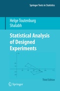 Cover: Statistical Analysis of Designed Experiments, Third Edition - Springer