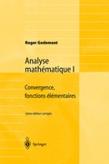 Cover: Analyse math&eacute;matique I - Springer