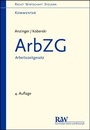 Cover: ArbZG - Arbeitszeitgesetz - Fachmedien Recht und Wirtschaft
