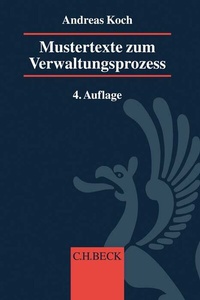 Abbildung von: Mustertexte zum Verwaltungsprozess - C.H.BECK