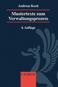Cover: Mustertexte zum Verwaltungsprozess - C.H.BECK