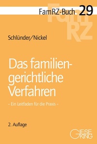Abbildung von: Das familiengerichtliche Verfahren - Gieseking