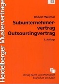 Cover: Subunternehmervertrag - Outsourcingvertrag - Fachmedien Recht und Wirtschaft