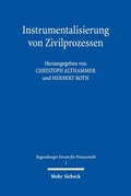 Abbildung von: Instrumentalisierung von Zivilprozessen - Mohr Siebeck