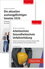 Bild: Kombi-Paket: Die aktuellen aushangpflichtigen Gesetze (2026)  + Arbeitsschutz, Gesundheitsschutz, Unfallverh&uuml;tung (11. Auflage 2025) - Walhalla