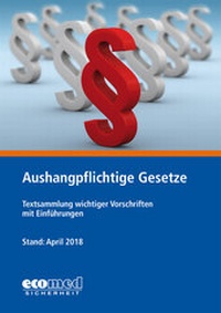 Abbildung von: Aushangpflichtige Gesetze - ecomed Storck
