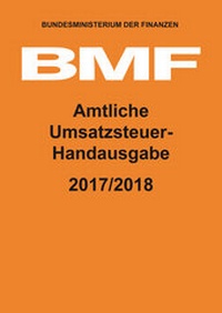 Abbildung von: Amtliche Umsatzsteuer-Handausgabe 2017/2018 - HDS