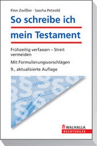 Abbildung von: So schreibe ich mein Testament - Walhalla