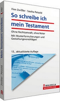 Abbildung von: So schreibe ich mein Testament - Walhalla