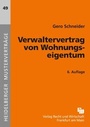 Cover: Verwaltervertrag von Wohnungseigentum - Fachmedien Recht und Wirtschaft