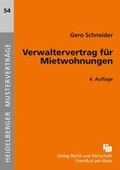 Cover: Verwaltervertrag f&uuml;r Mietwohnungen - Fachmedien Recht und Wirtschaft