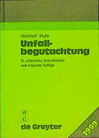 Abbildung von: Unfallbegutachtung - De Gruyter