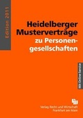 Cover: Heidelberger Mustervertr&auml;ge zu Personengesellschaften - Fachmedien Recht und Wirtschaft