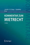 Cover: Kommentar zum Mietrecht - Springer