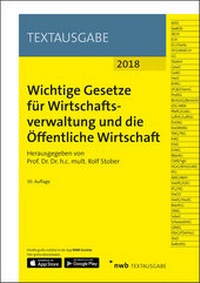 Abbildung von: Wichtige Gesetze für Wirtschaftsverwaltung und die Öffentliche Wirtschaft - NWB
