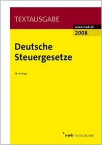 Abbildung von: Deutsche Steuergesetze 2008 - NWB