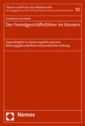Cover: Der Fremdgesch&auml;ftsf&uuml;hrer im Konzern - Nomos