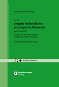 Abbildung von: Vergabe freiberuflicher Leistungen im Bauwesen - Leistungsbild und Honorierung - Reguvis Fachmedien