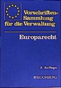 Bild: Vorschriftensammlung für die Verwaltung - Europarecht - Boorberg