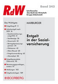 Abbildung von: Entgelt in der Sozialversicherung - Boorberg