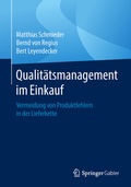 Cover: Qualit&auml;tsmanagement im Einkauf - Springer Gabler