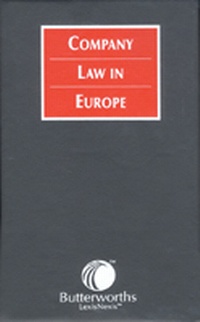 Abbildung von: Company Law in Europe - Butterworths Law