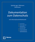 Cover: Dokumentation zum Datenschutz - Nomos
