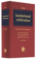 Cover: Institutional Arbitration - C.H.BECK
