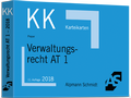 Cover: Karteikarten Verwaltungsrecht AT 1 - Alpmann Schmidt