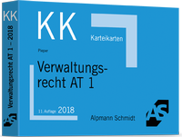 Abbildung von: Karteikarten Verwaltungsrecht AT 1 - Alpmann Schmidt