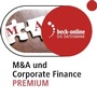 Cover: beck-online. M&A und Corporate Finance Premium - C.H.BECK