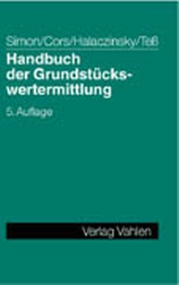 Enlarge image Cover: Handbuch der Grundstückswertermittlung - Vahlen