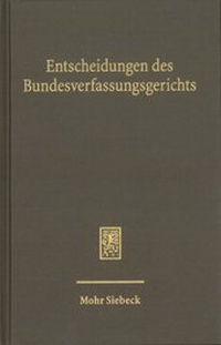 Abbildung von: Entscheidungen des Bundesverfassungsgerichts (BVerfGE) - Band 143 - Mohr Siebeck