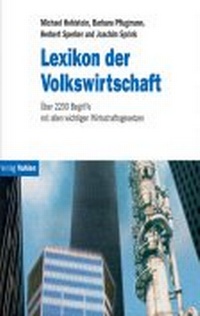 Enlarge image Cover: Lexikon der Volkswirtschaft CD-ROM - Vahlen