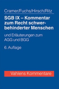 Abbildung von: SGB IX - Kommentar zum Recht schwerbehinderter Menschen - Vahlen