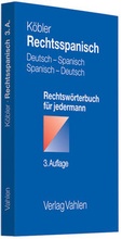 Cover: Rechtsspanisch - Vahlen