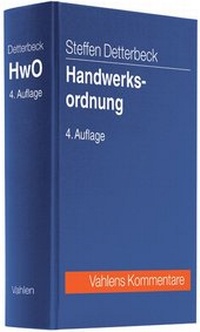 Abbildung von: Handwerksordnung: HwO - Vahlen
