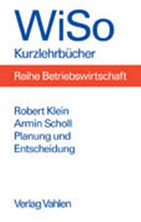 Enlarge image Cover: Planung und Entscheidung - Vahlen