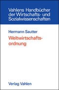 Cover: Weltwirtschaftsordnung - Vahlen