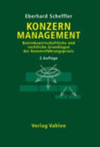 Enlarge image Cover: Konzernmanagement - Vahlen