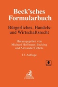 Cover: Beck'sches Formularbuch B&uuml;rgerliches, Handels- und Wirtschaftsrecht - C.H.BECK