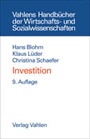 Cover: Investition - Vahlen