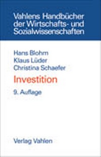 Enlarge image Cover: Investition - Vahlen