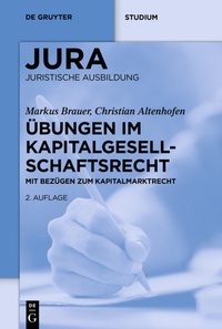 Abbildung von: Übungen im Kapitalgesellschaftsrecht - De Gruyter